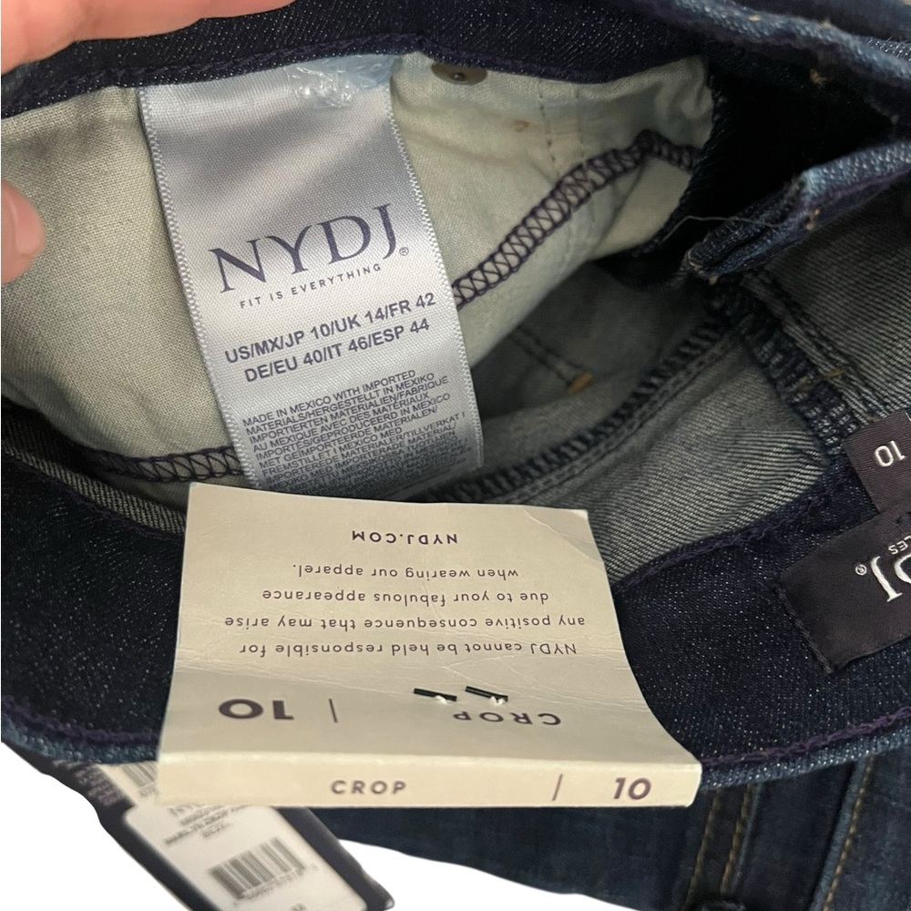 NYDJ NWT Marilyn Crop cuff bezel Jean size 10 - Picture 8 of 8